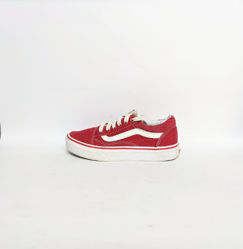 Vans Red Old Skool  Low Top Sneakers for Kids