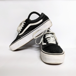 Shop Old Scool Vans Preloved Black Sneakers