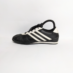 Adidas Three Stripes Black Leather Sneakers