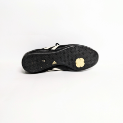 Adidas Three Stripes Black Leather Sneakers