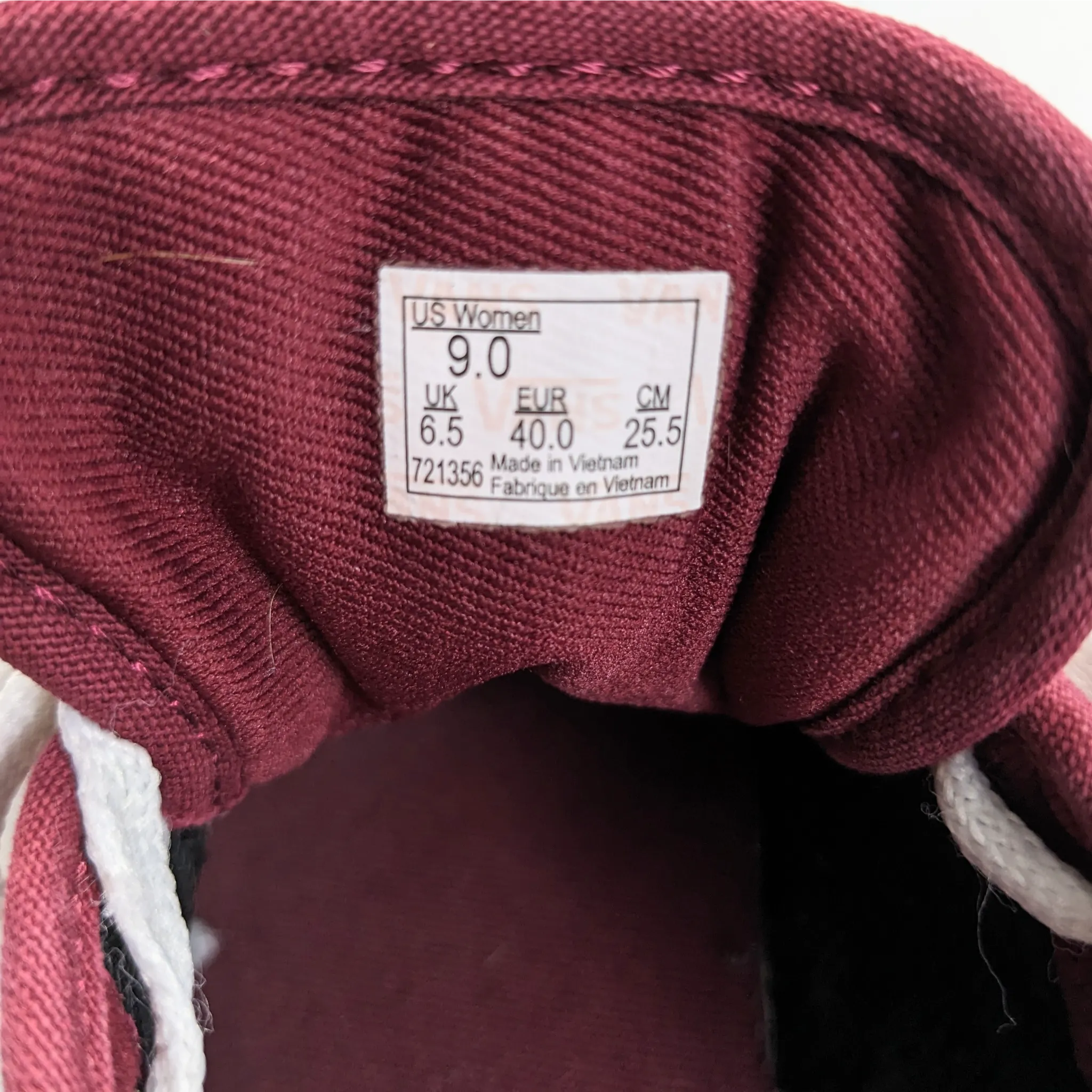 Vans Maroon Sneakers