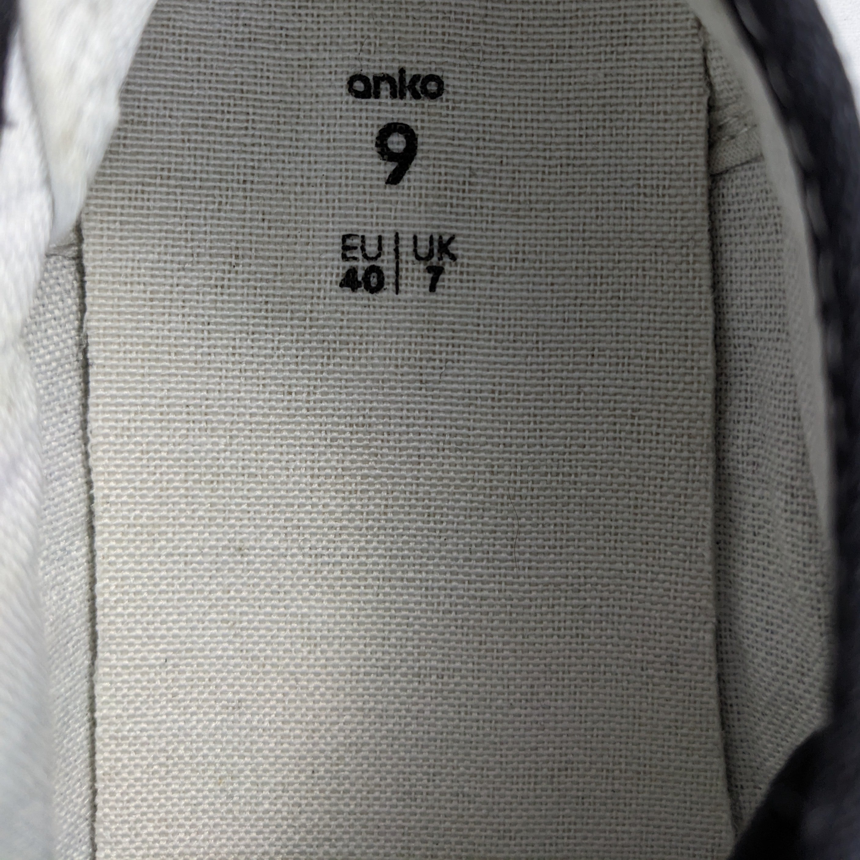 Anko Black Sneakers