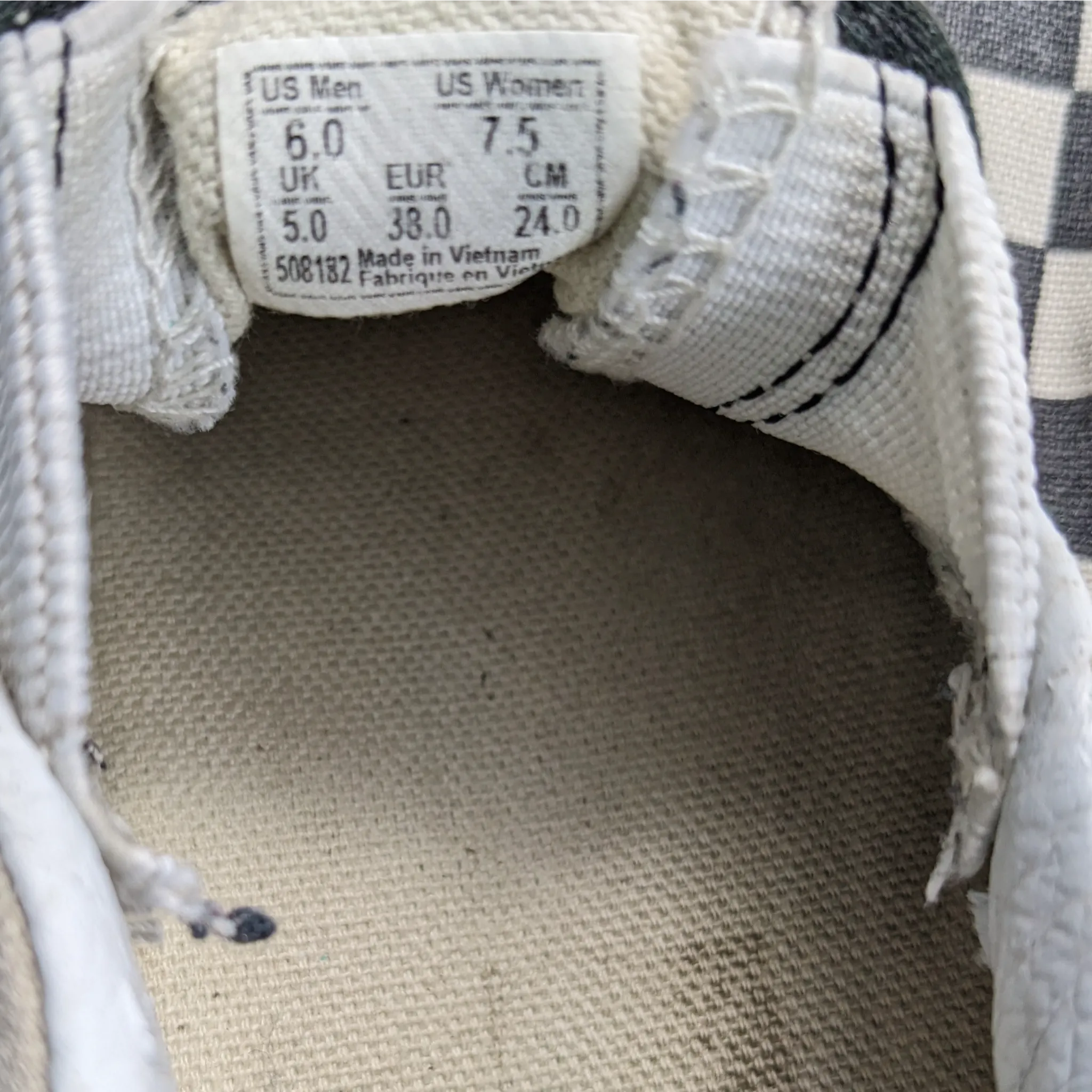 أحذية فانس الشطرنج SlipOns