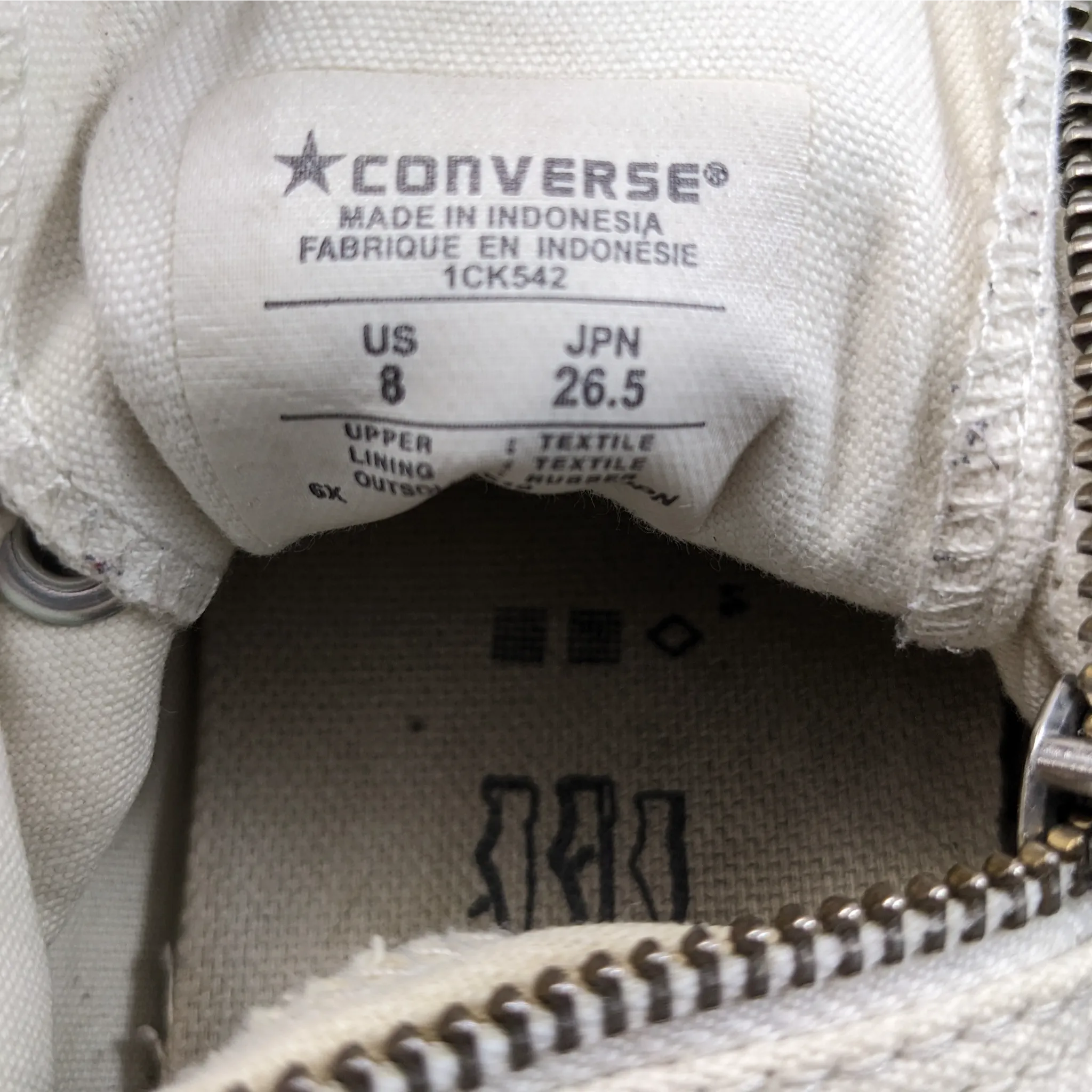 Converse White Hightops