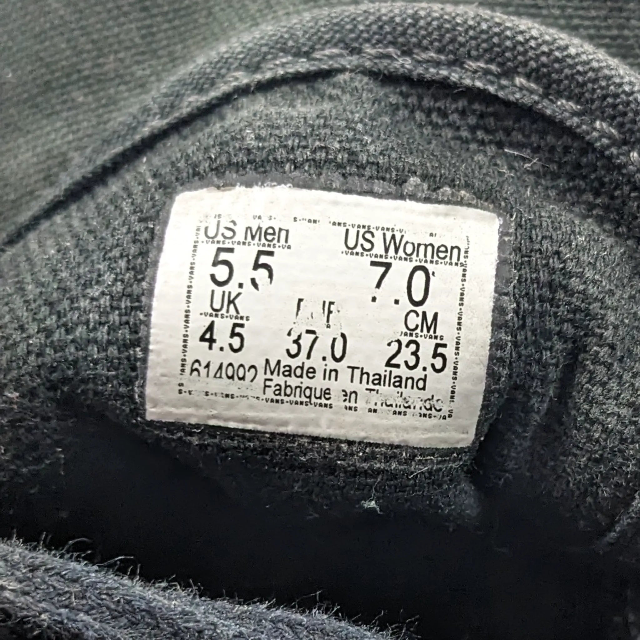 Vans Black Sneakers