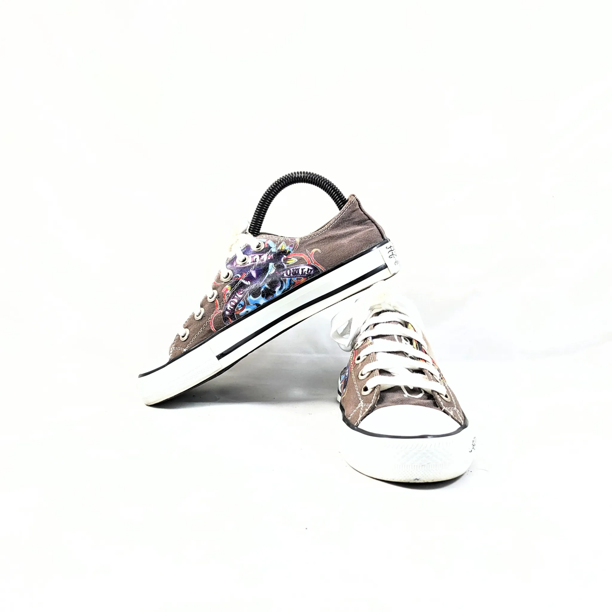 Ed-Hardy Brown Sneakers