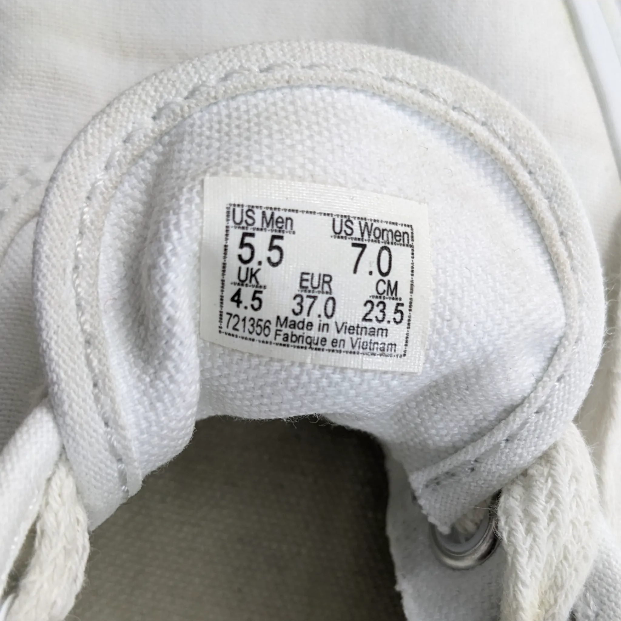 Vans White Sneakers