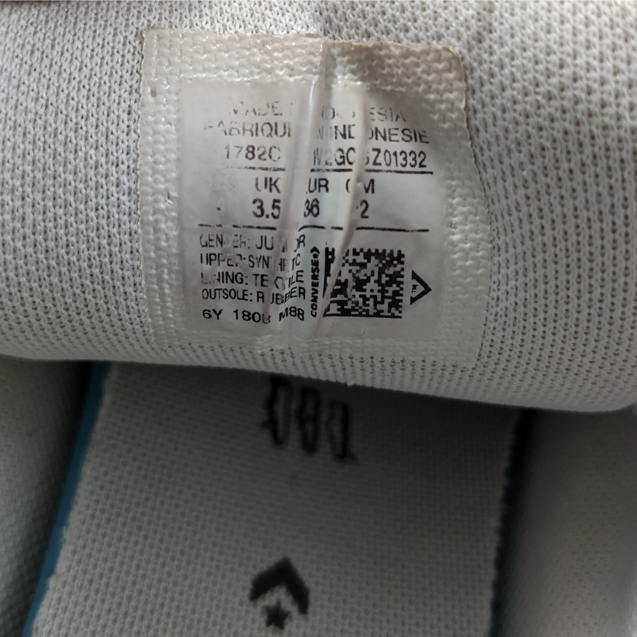 Converse White  Pre love Leather Sneakers