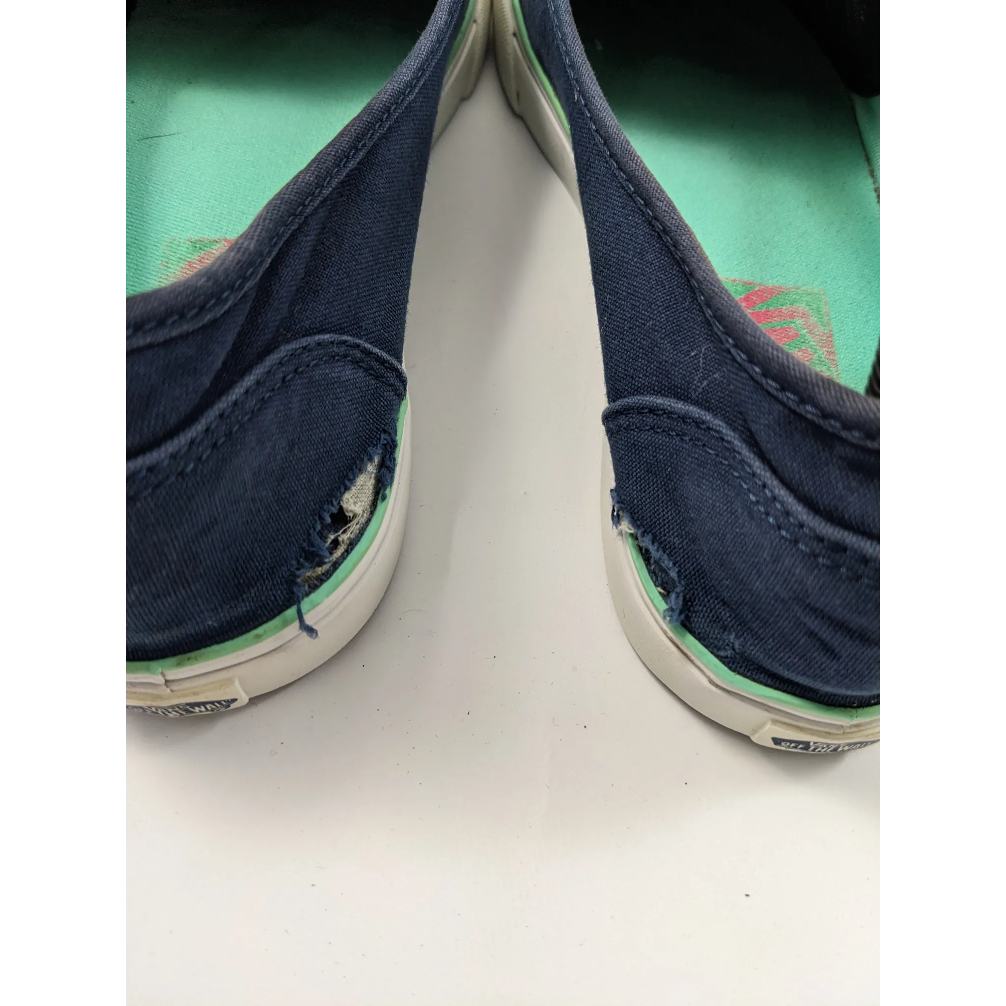 Vans Blue SlipOns