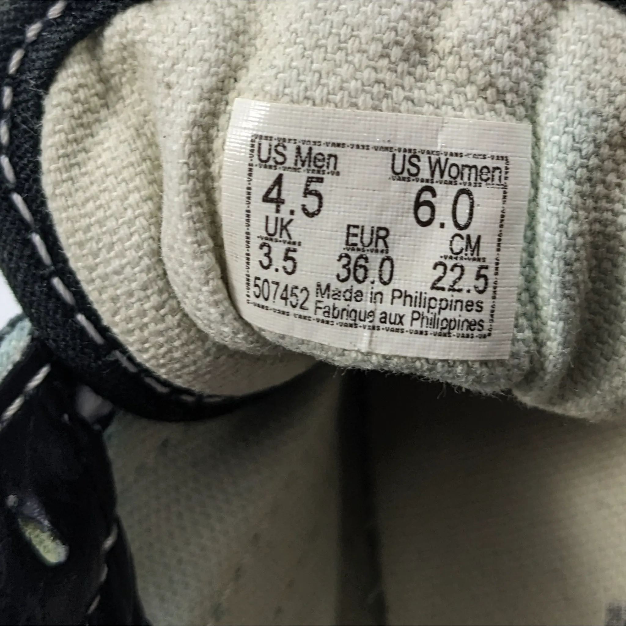 Vans Black Thick Sole Sneakers