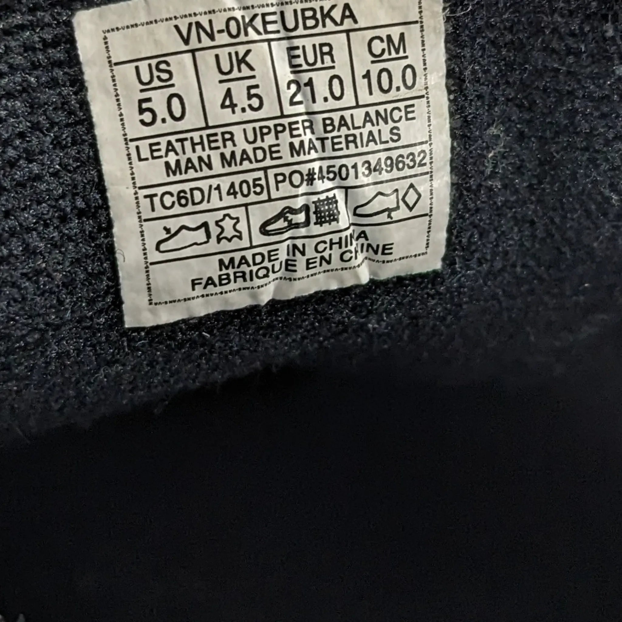Vans Black Sneakers Kids
