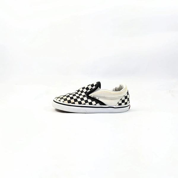 Vans White Checkerboard SlipOns
