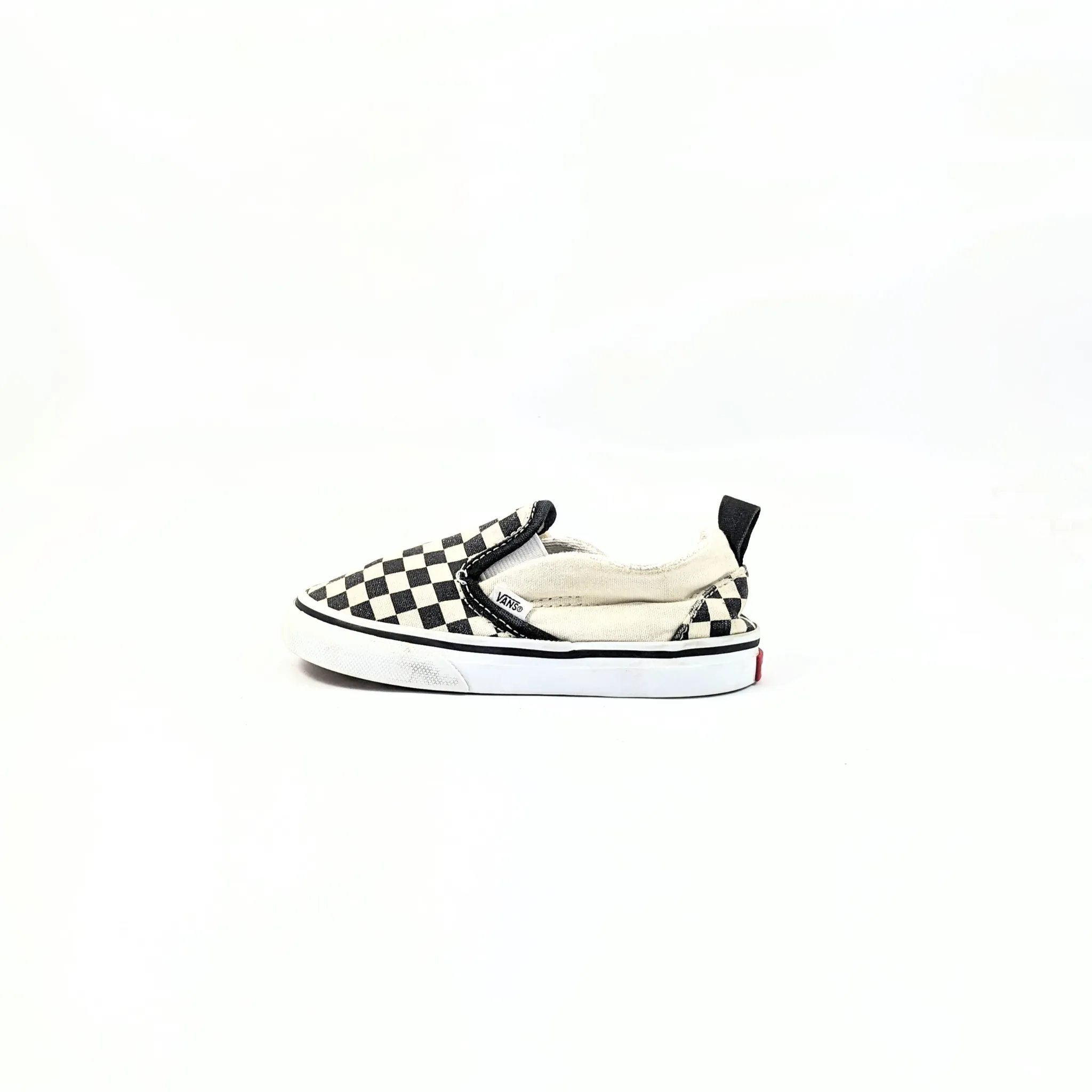 Vans White CheckerBoard SlipOns