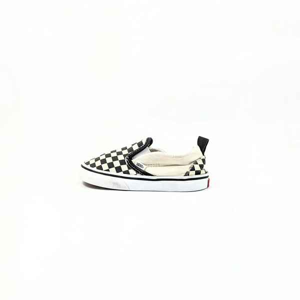 Vans White CheckerBoard SlipOns