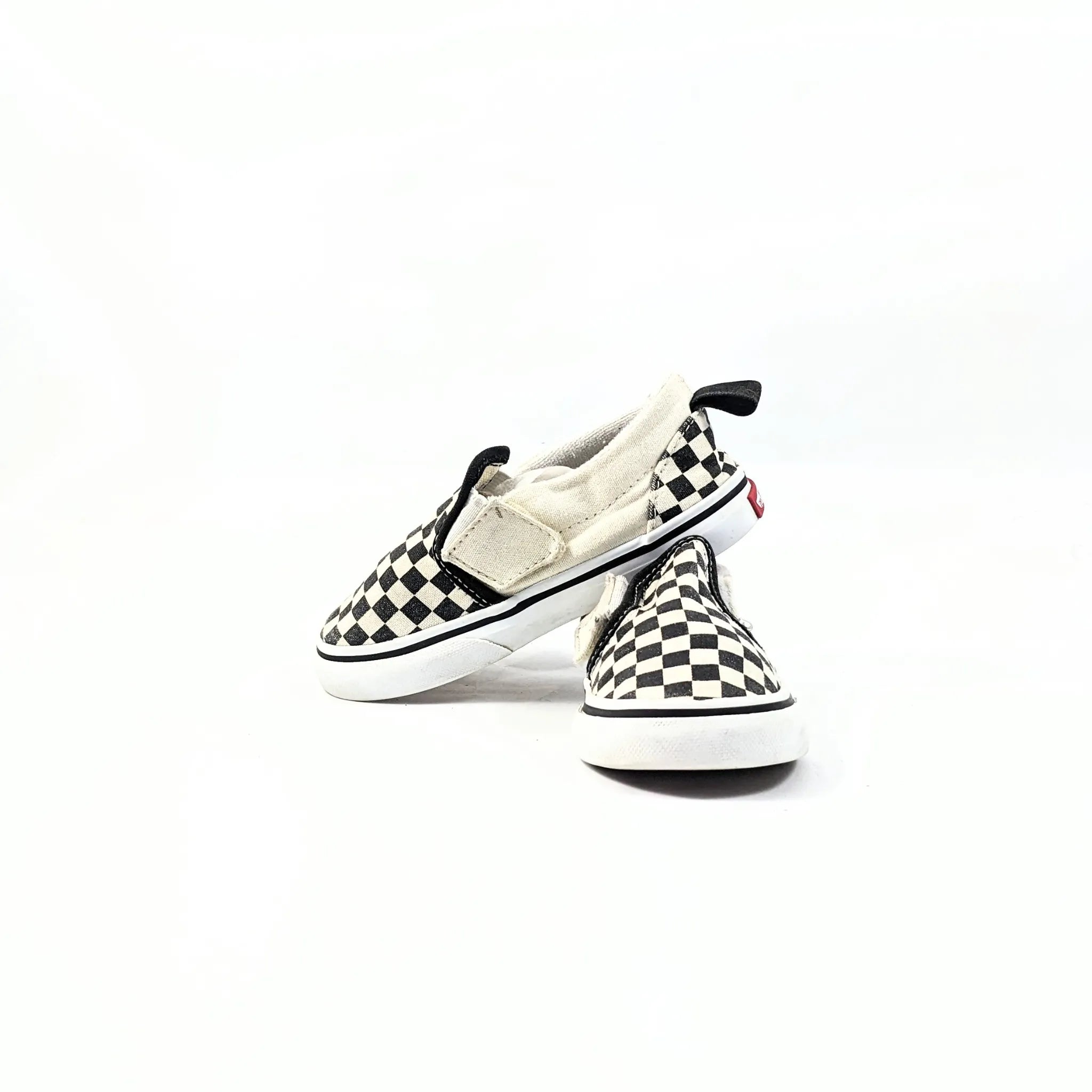 Vans White CheckerBoard SlipOns