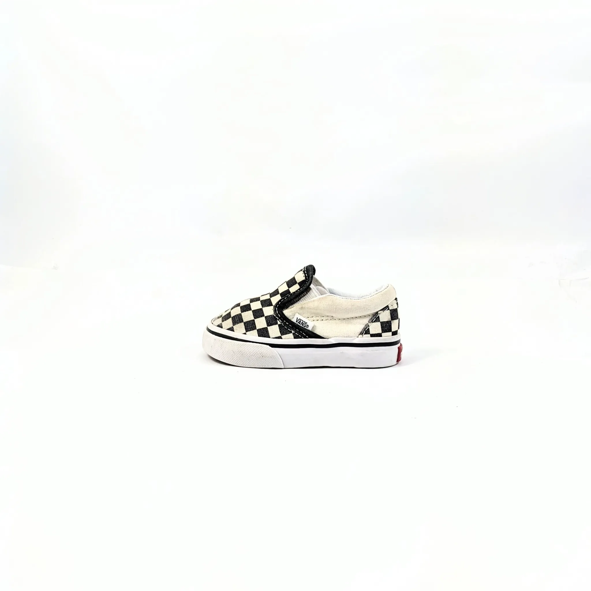 Vans White CheckerBoard SlipOns