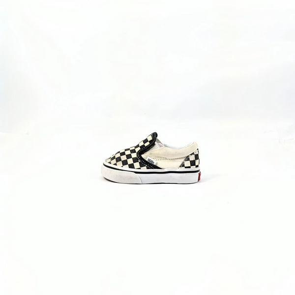 Vans White CheckerBoard SlipOns
