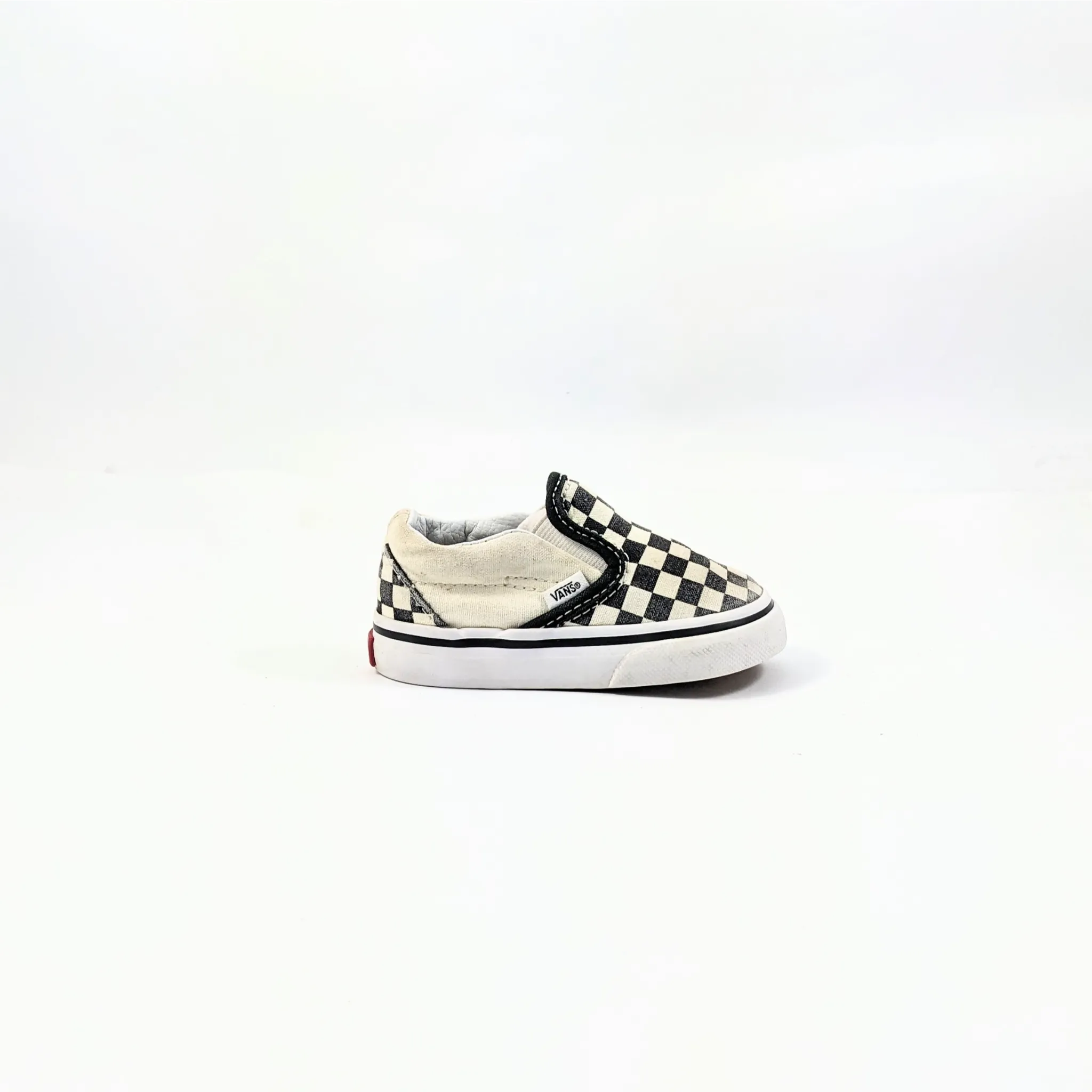 Vans White CheckerBoard SlipOns