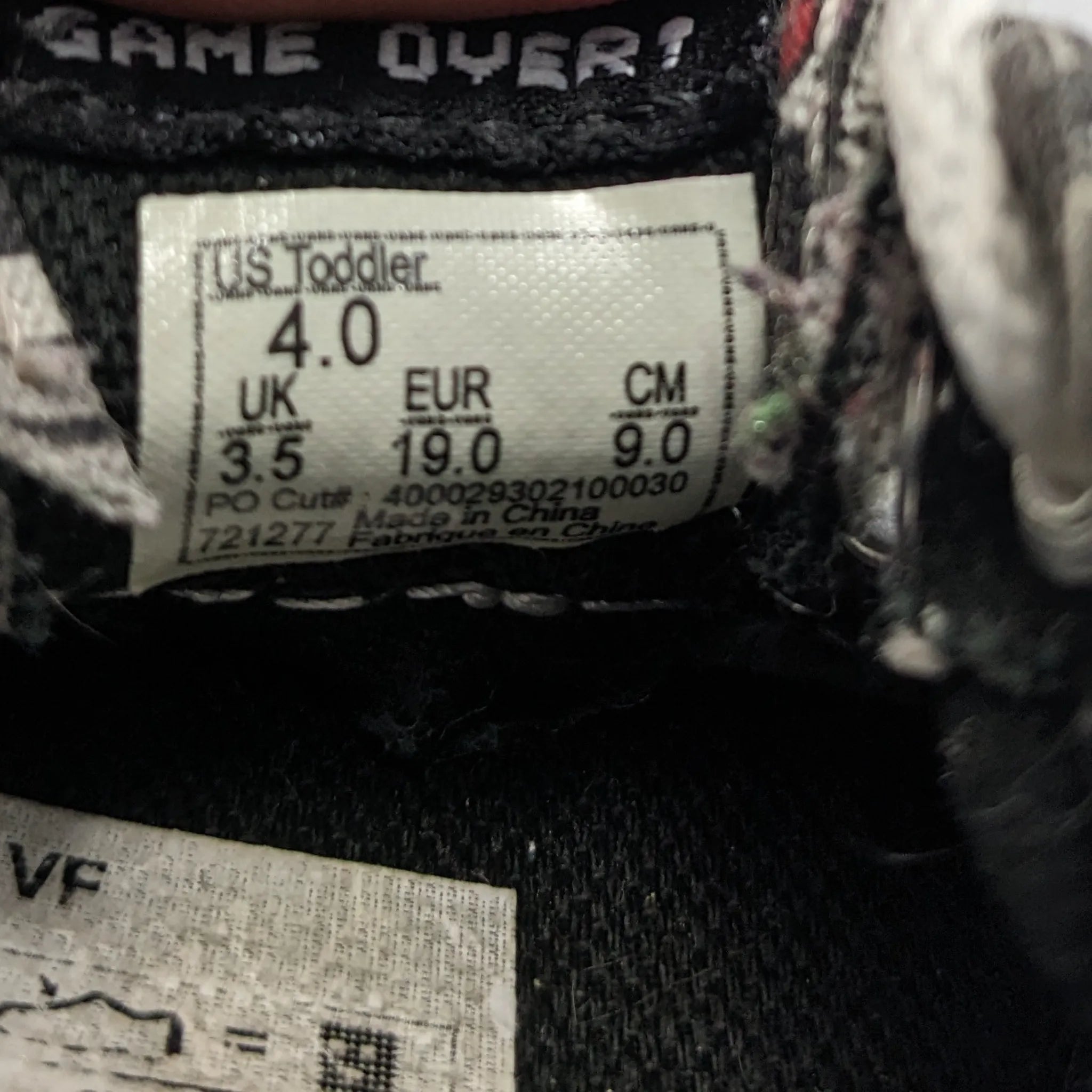 Vans Black Sneakers Toddler