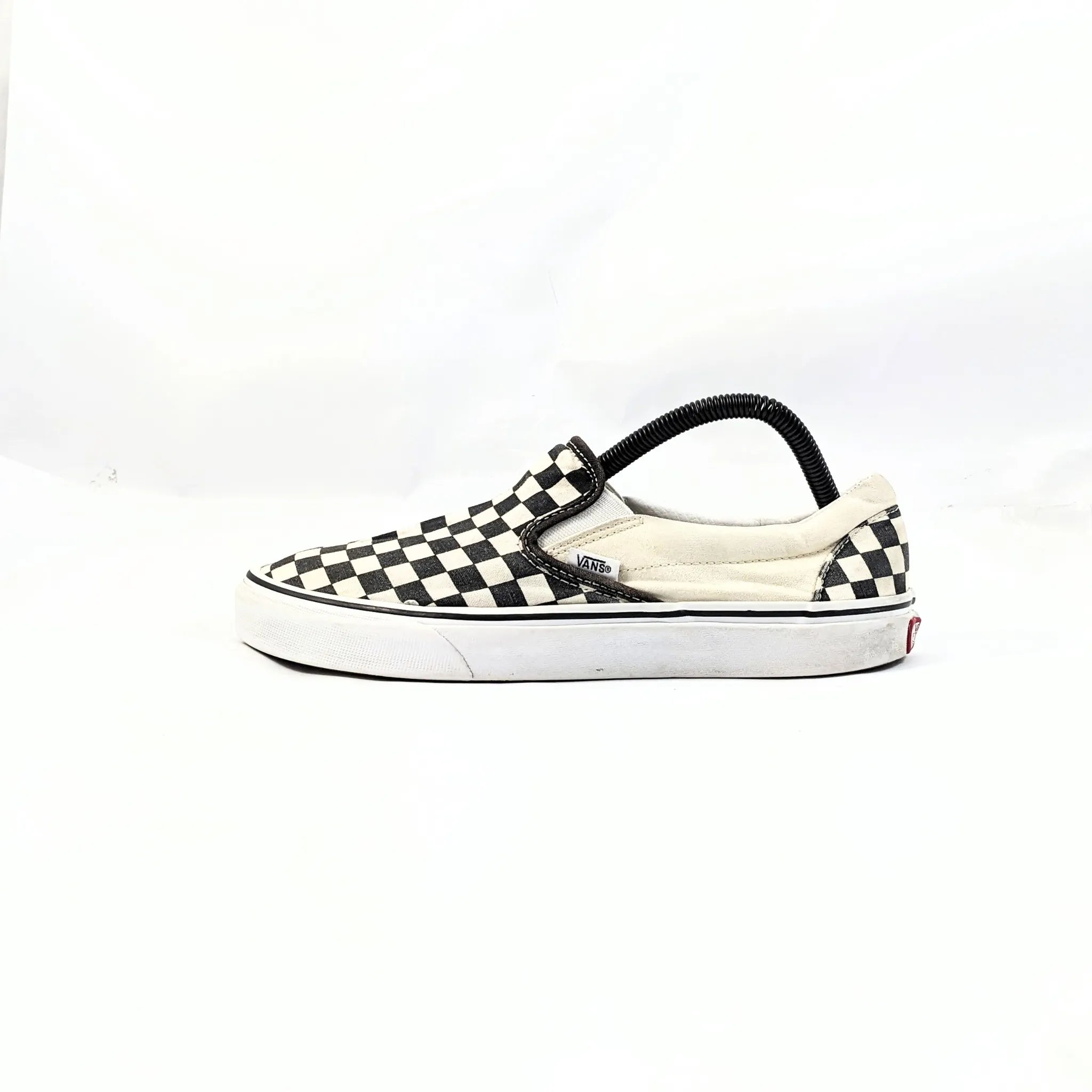 Vans White CheckerBoard SlipOns