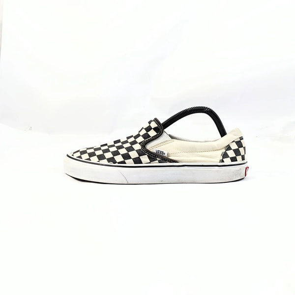 Vans White CheckerBoard SlipOns