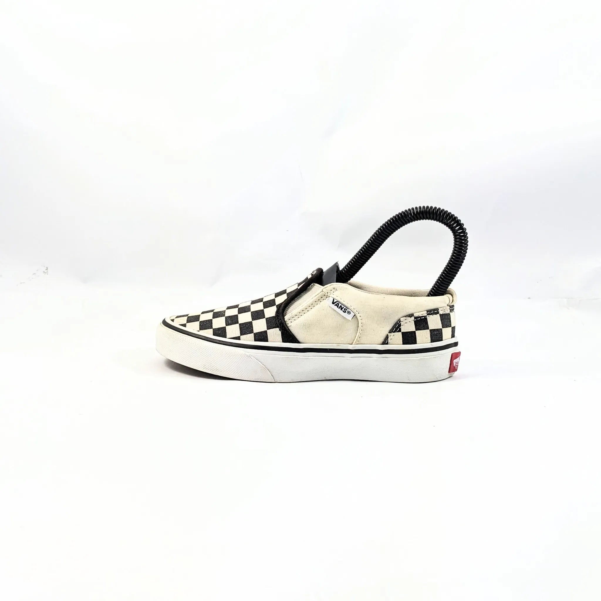 حذاء Van White CheckerBoard SlipOns