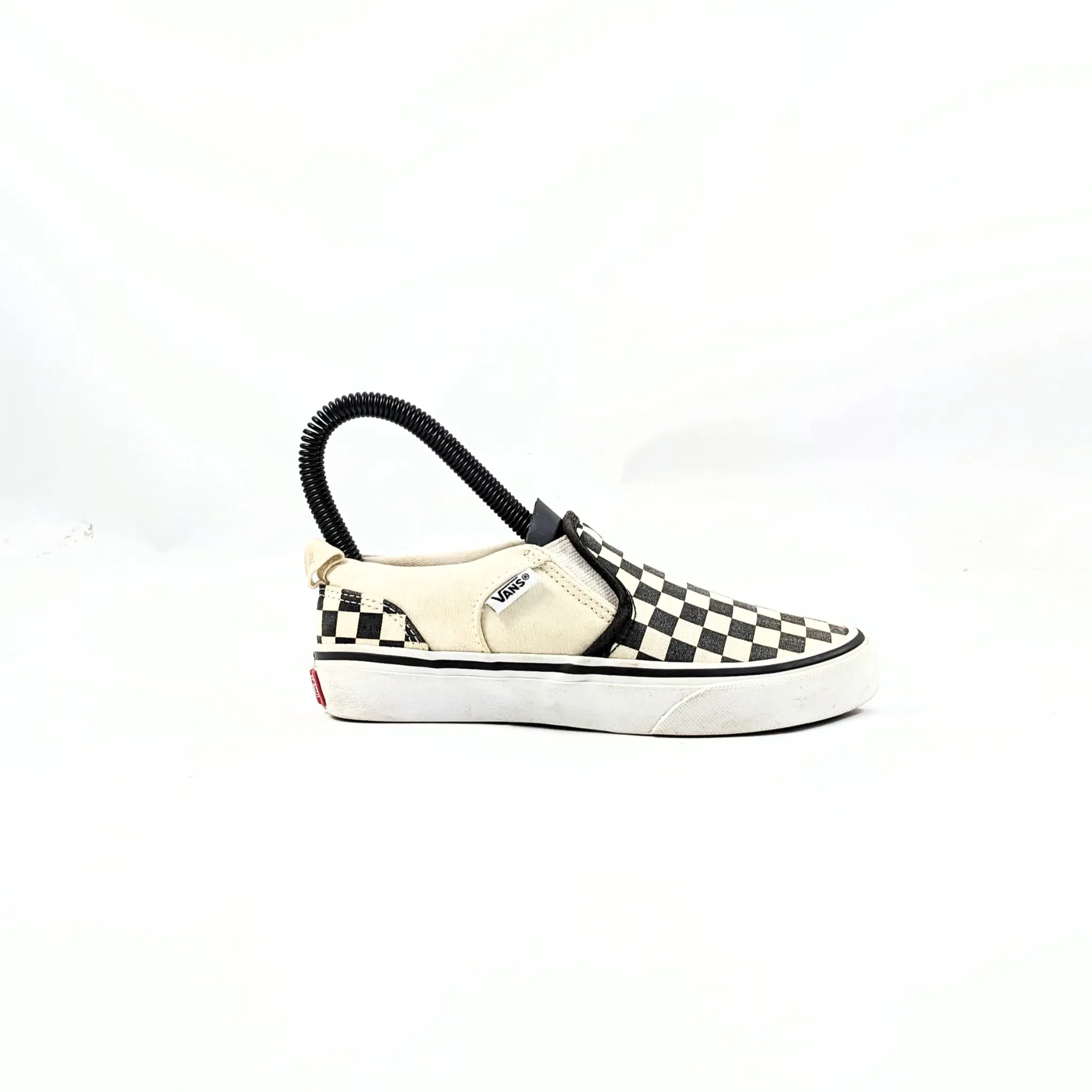 حذاء Van White CheckerBoard SlipOns