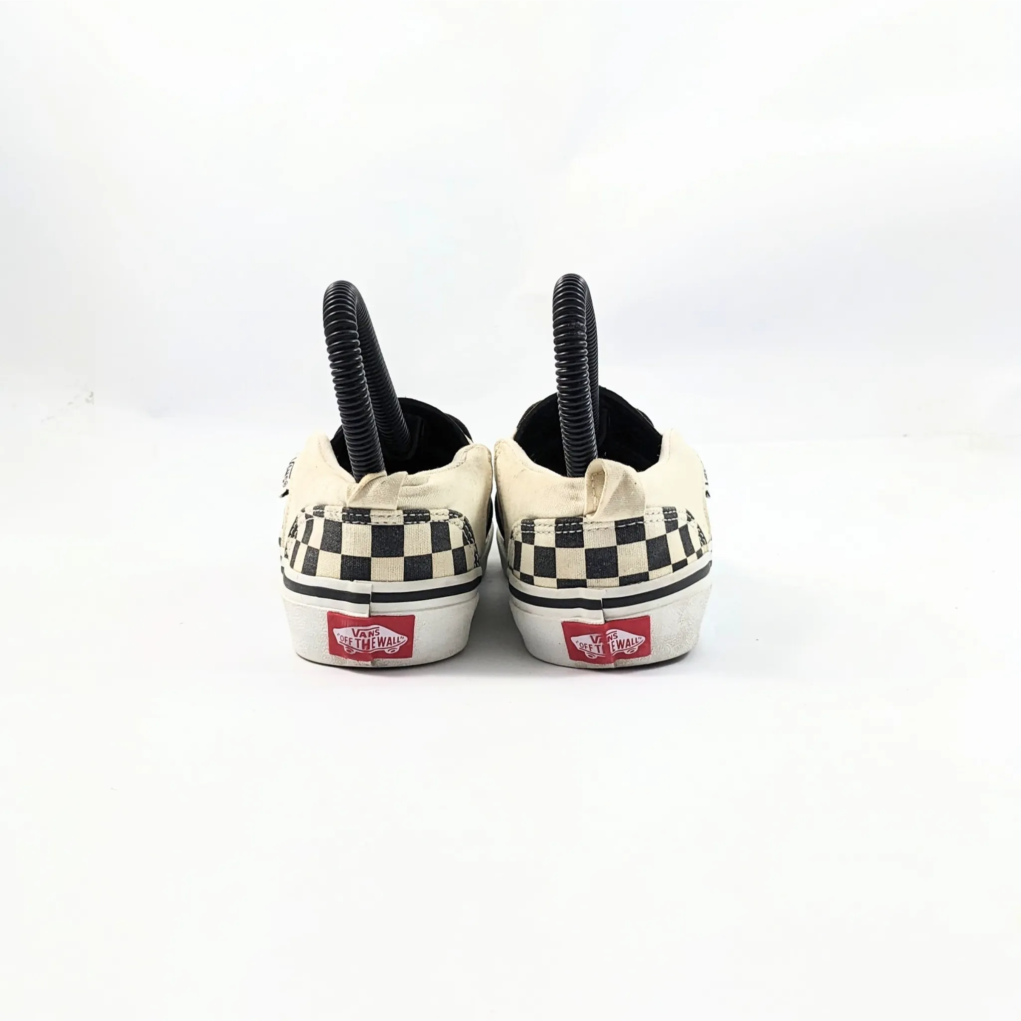 حذاء Van White CheckerBoard SlipOns