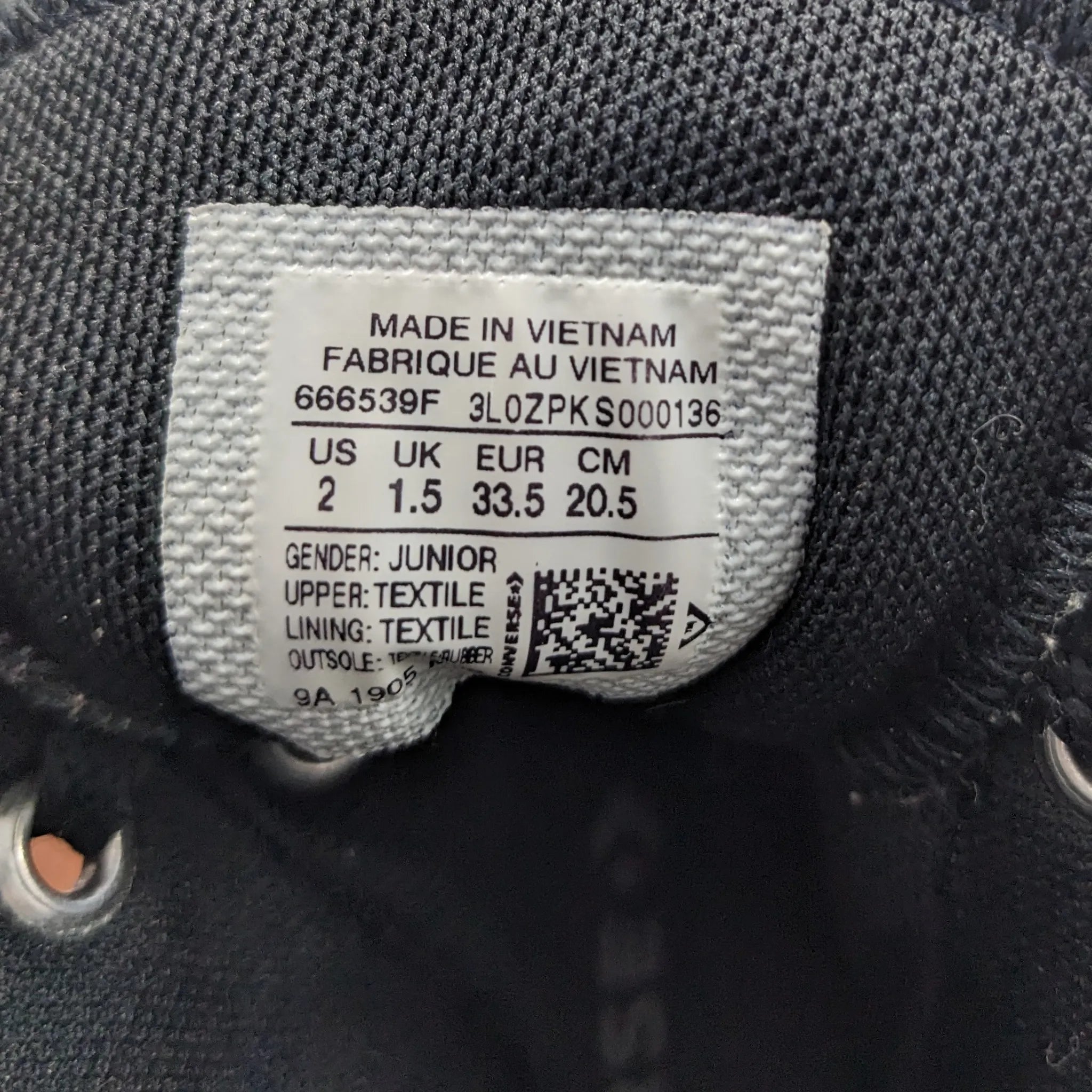 Converse Black Hightops Kids