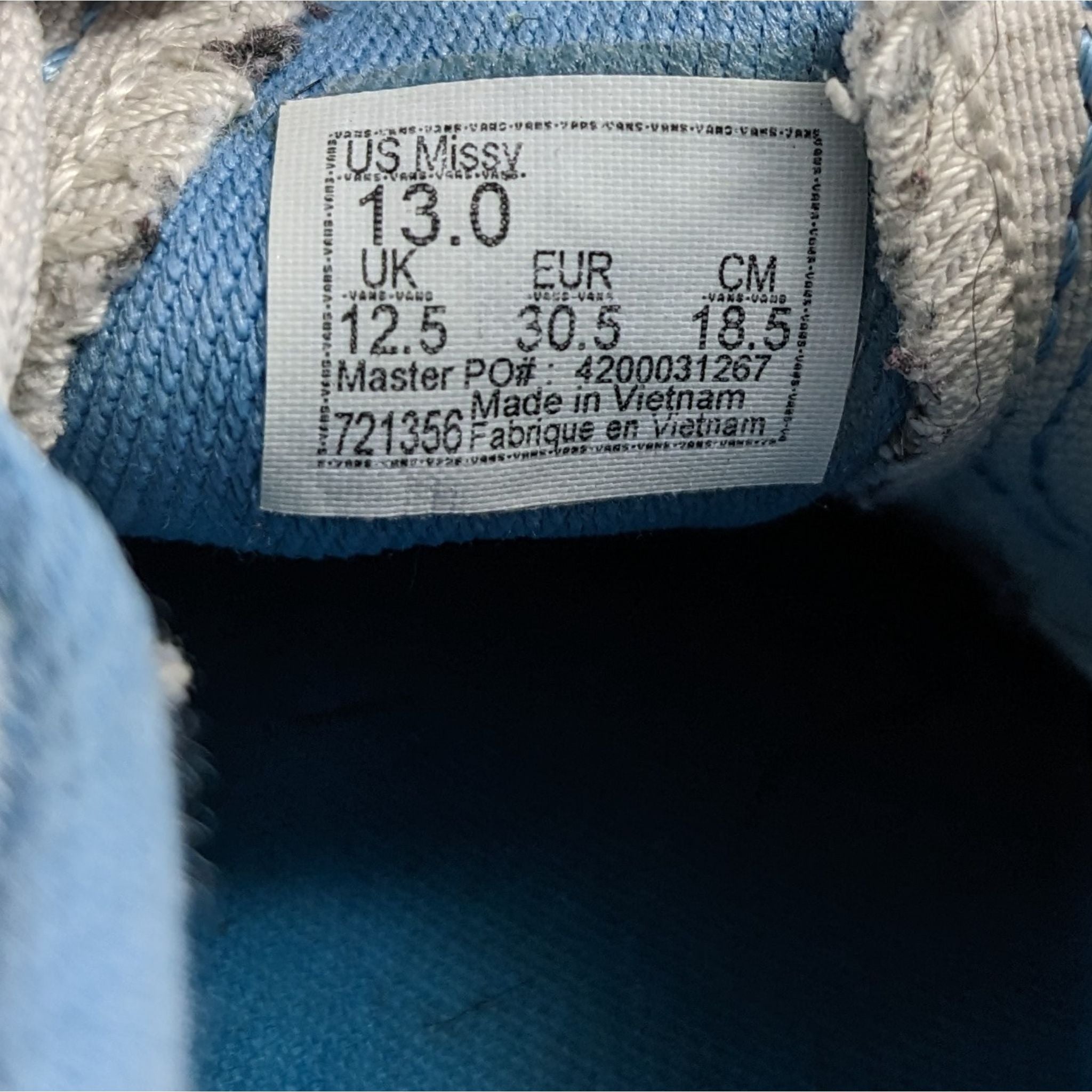 Vans Blue Sneaker Kids