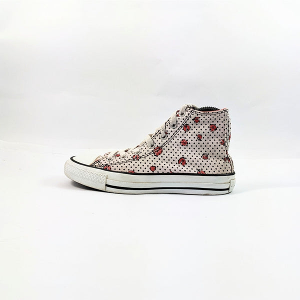 Converse White Printed Hightops Kids
