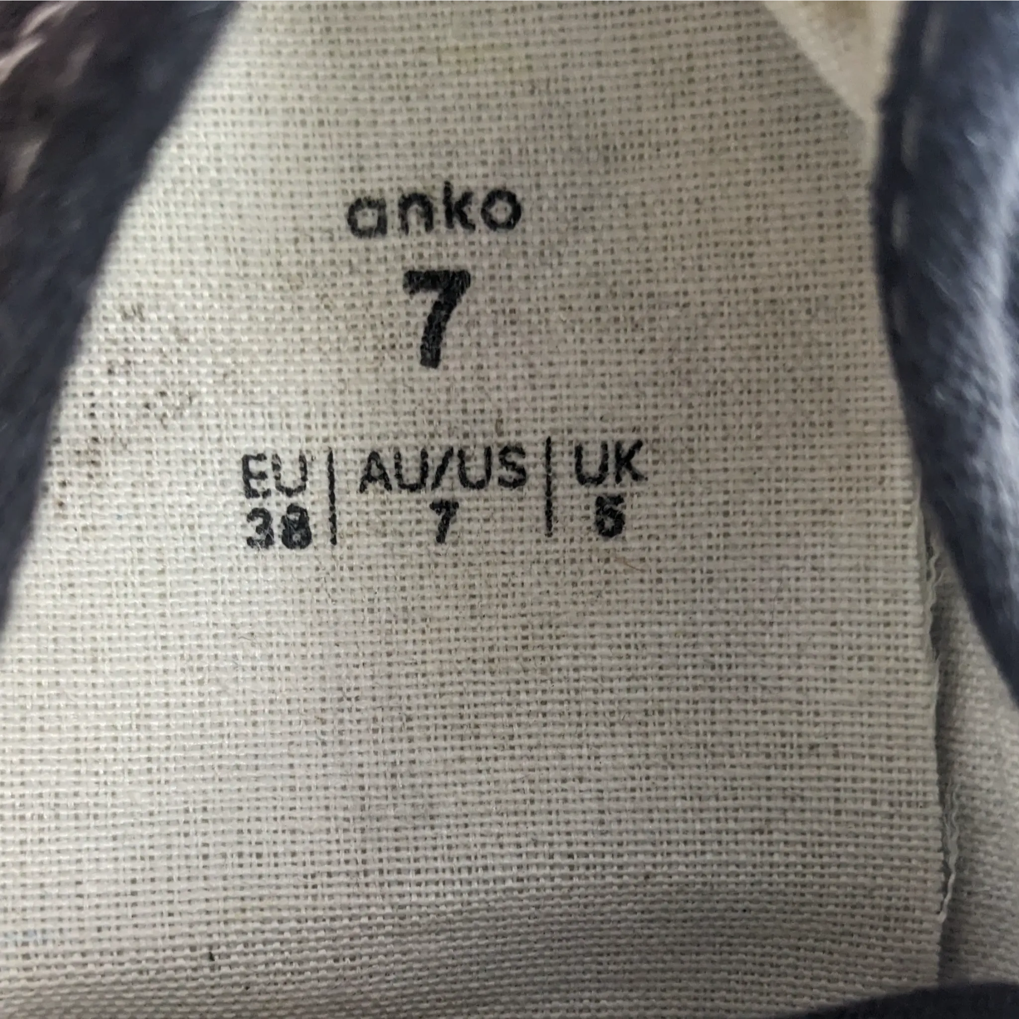 Anko Black Sneakers