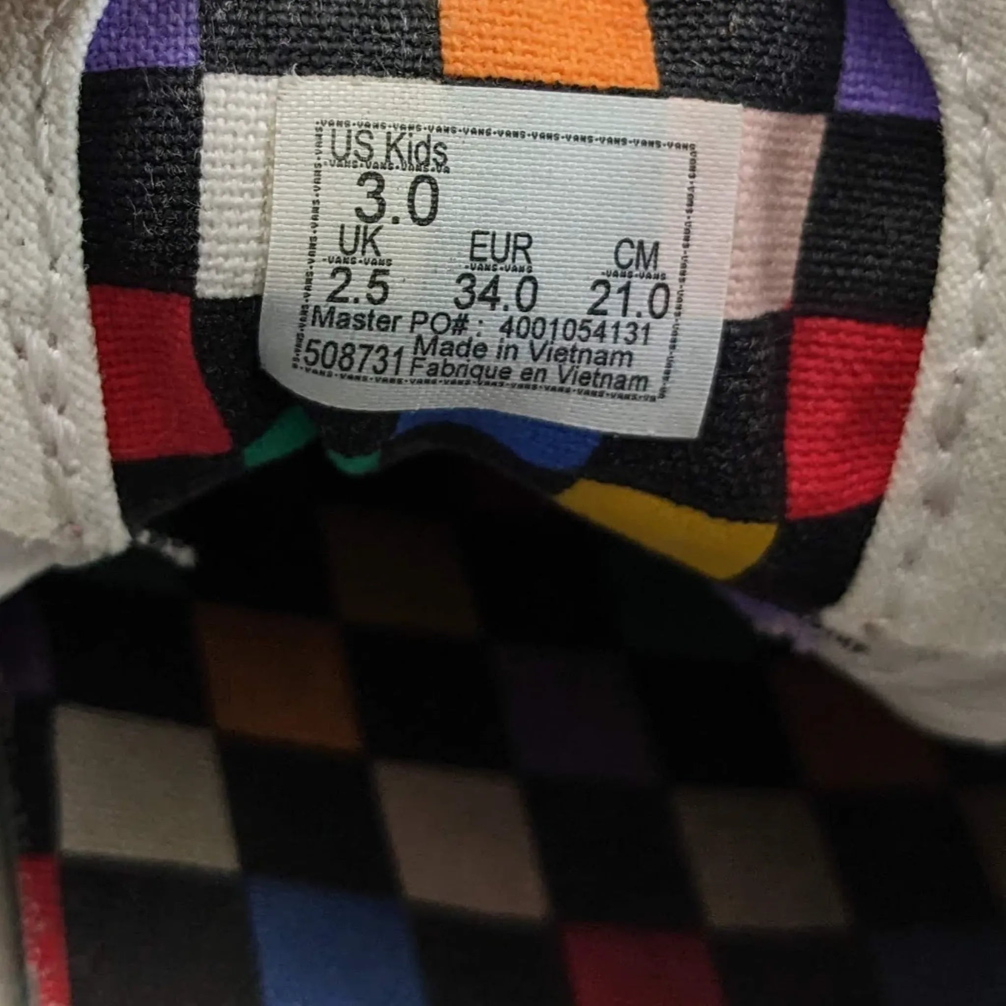 Vans White Sneakers Kids
