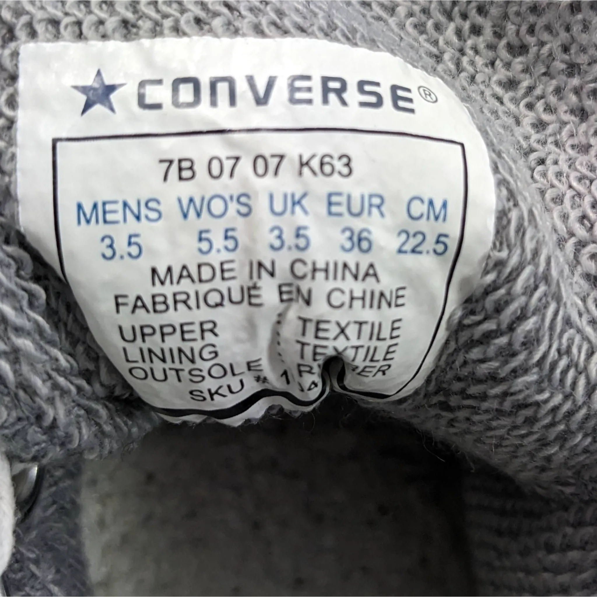 Converse Grey Hightops