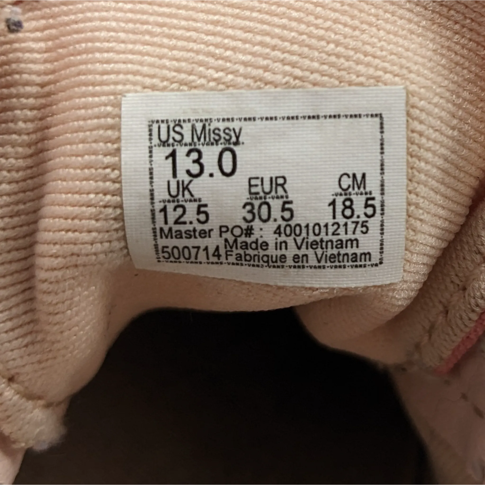 Vans Pink Sneakers Kids