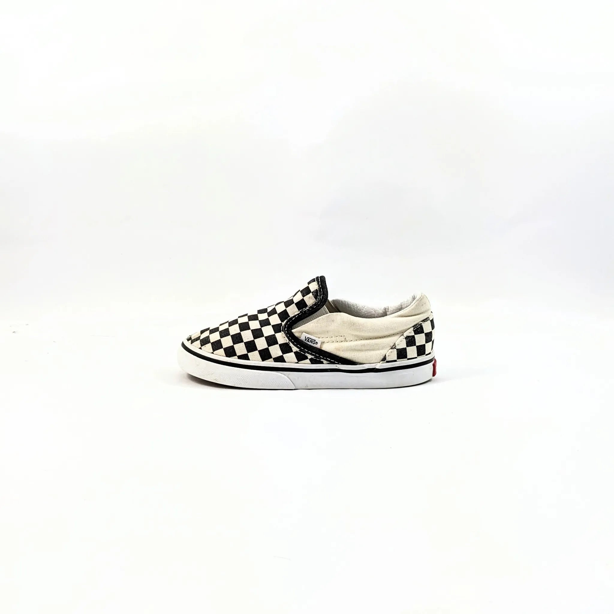 Vans White CheckerBoard SlipOns