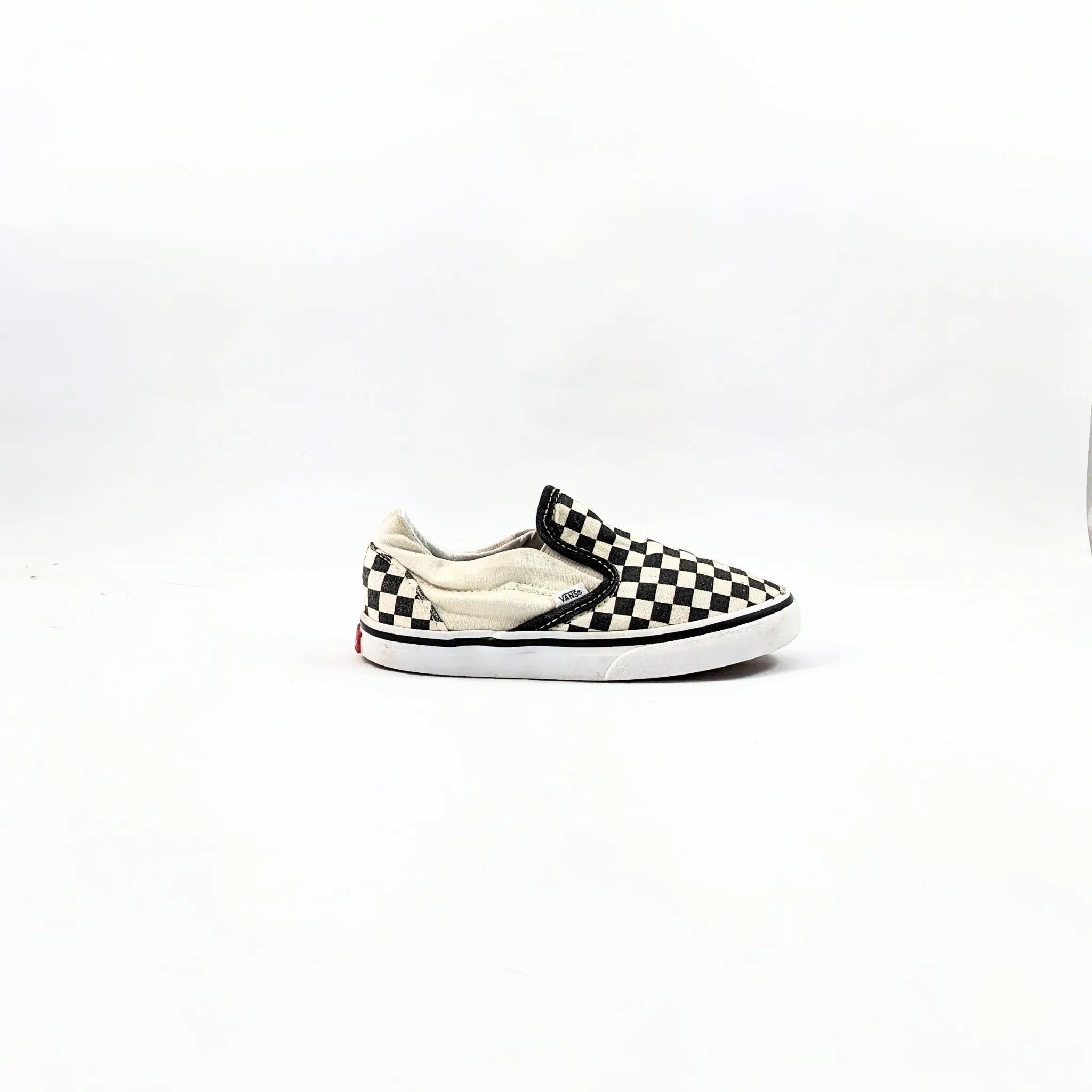 Vans White CheckerBoard SlipOns