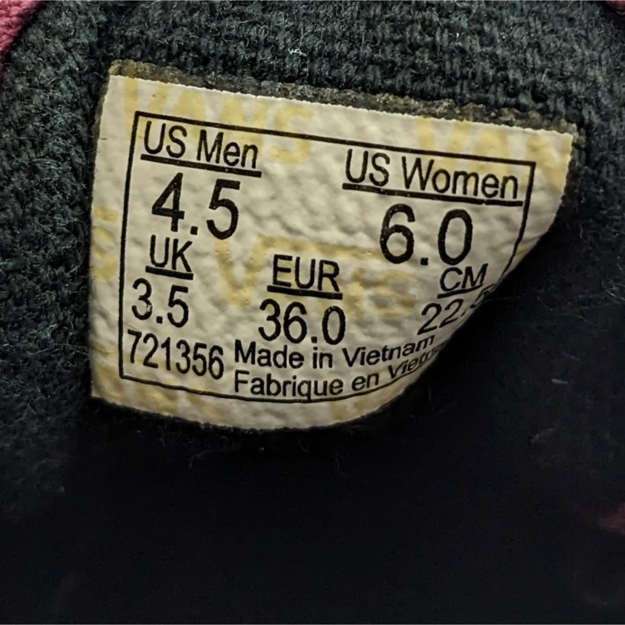 Vans Maroon Preloved Sneakers
