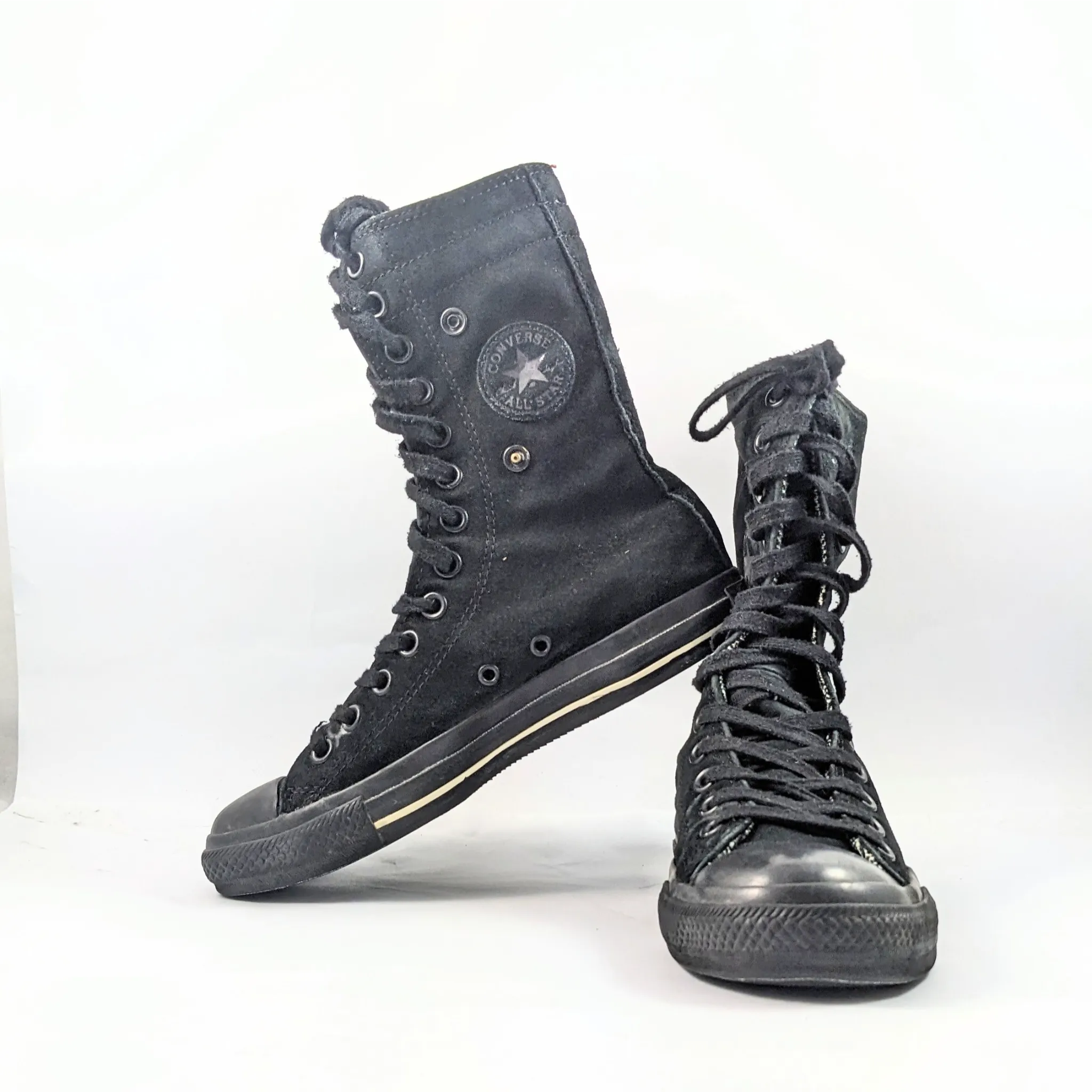 Converse Black KneeHigh Sneakers