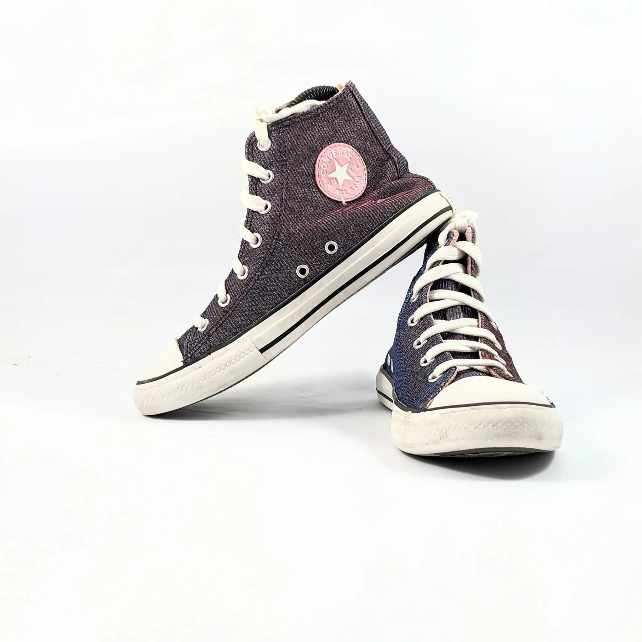 Converse Purple Grey Hightops