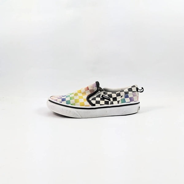 Vans White CheckerBoard SlipOns