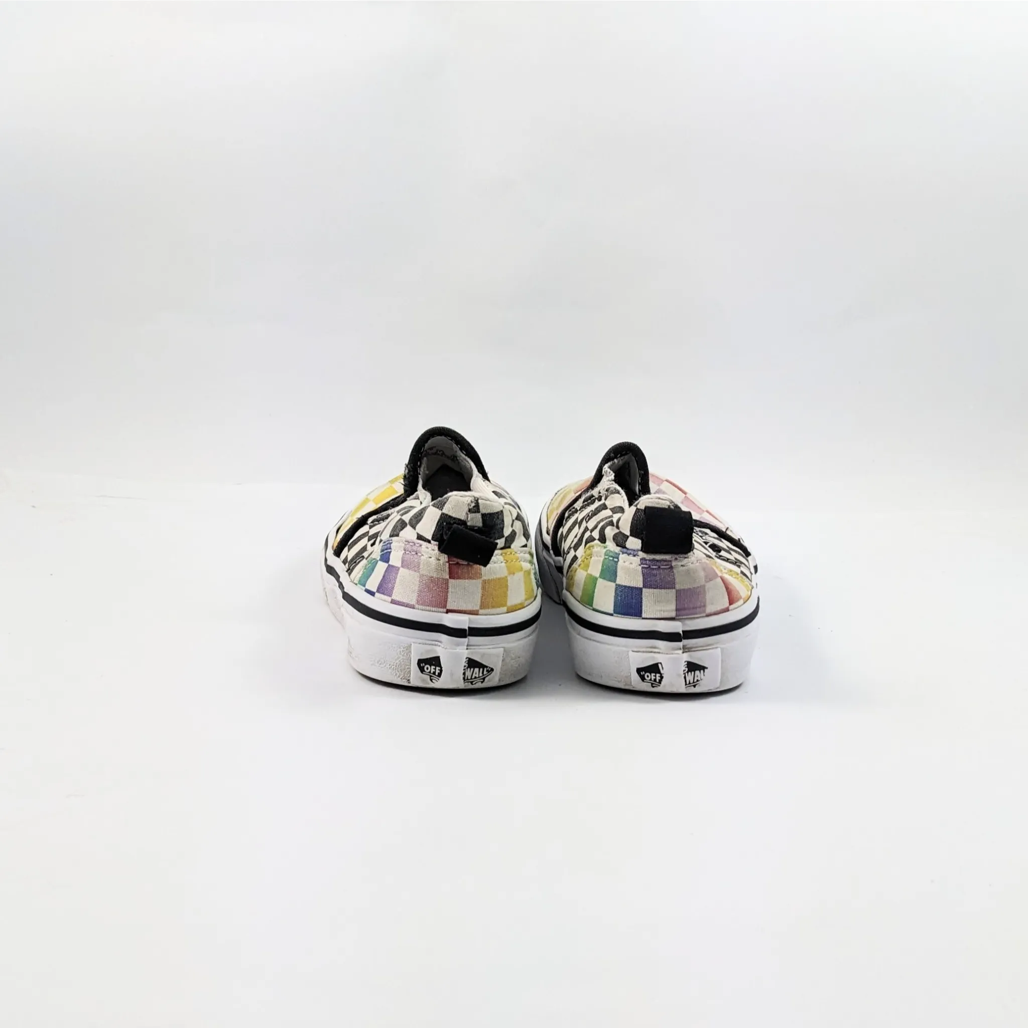 Vans White CheckerBoard SlipOns