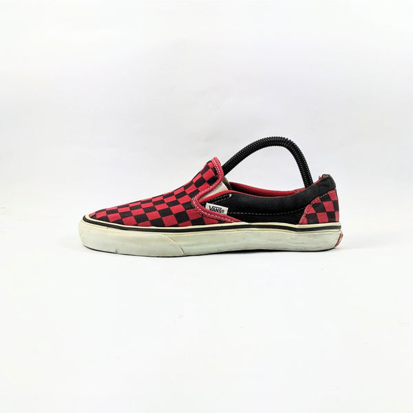 حذاء Vans Red CheckerBoard SlipOns