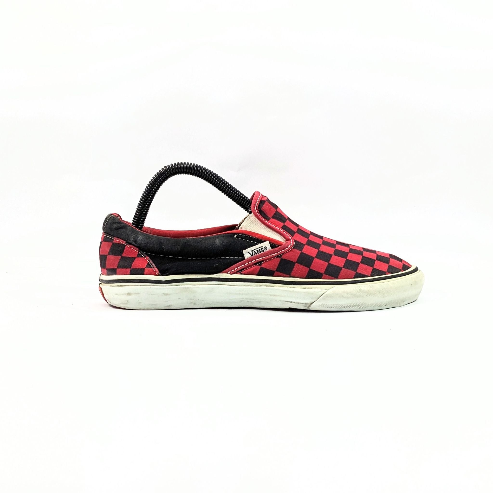 حذاء Vans Red CheckerBoard SlipOns