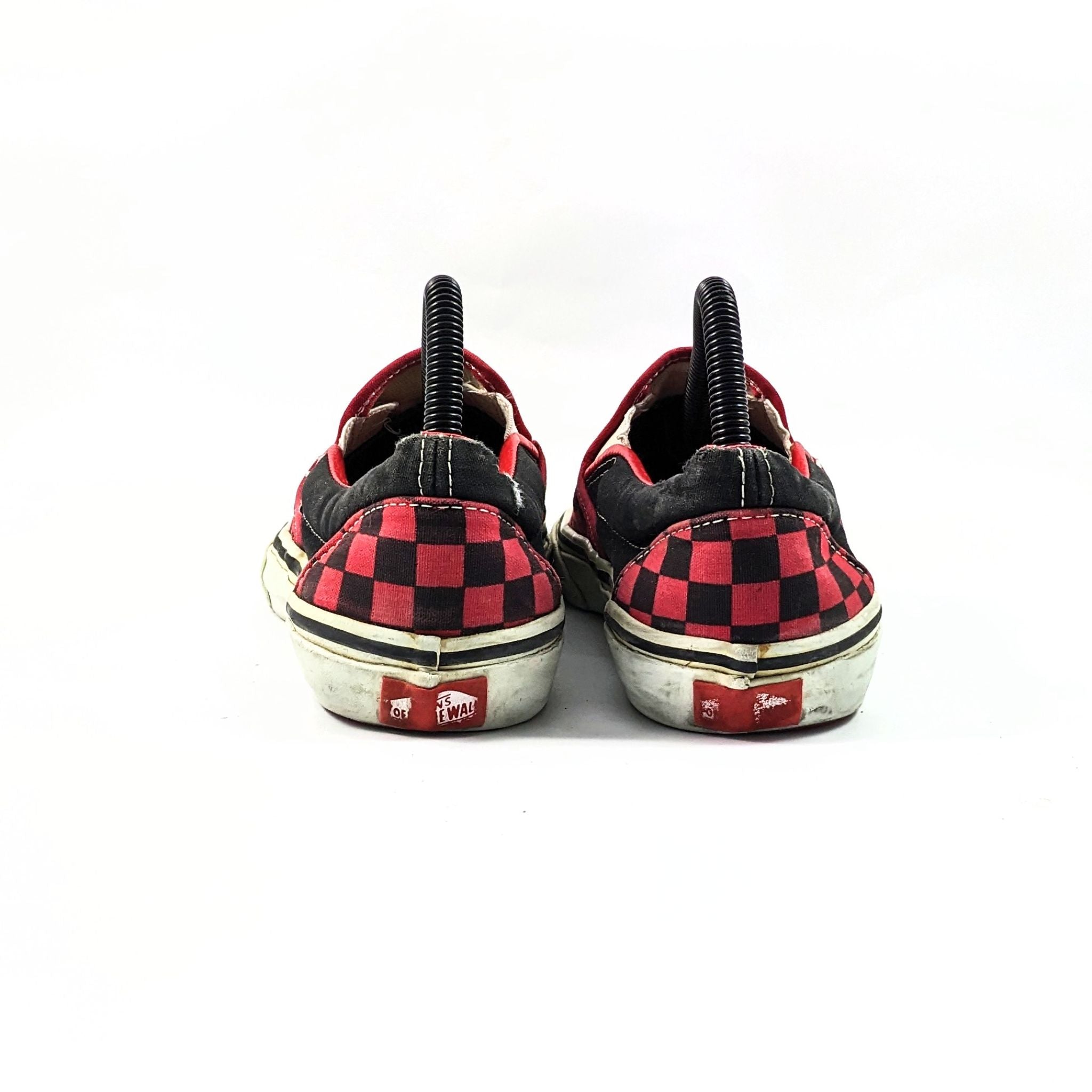 حذاء Vans Red CheckerBoard SlipOns
