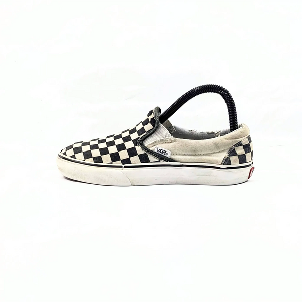 Vans Checkerboard White SlipOns