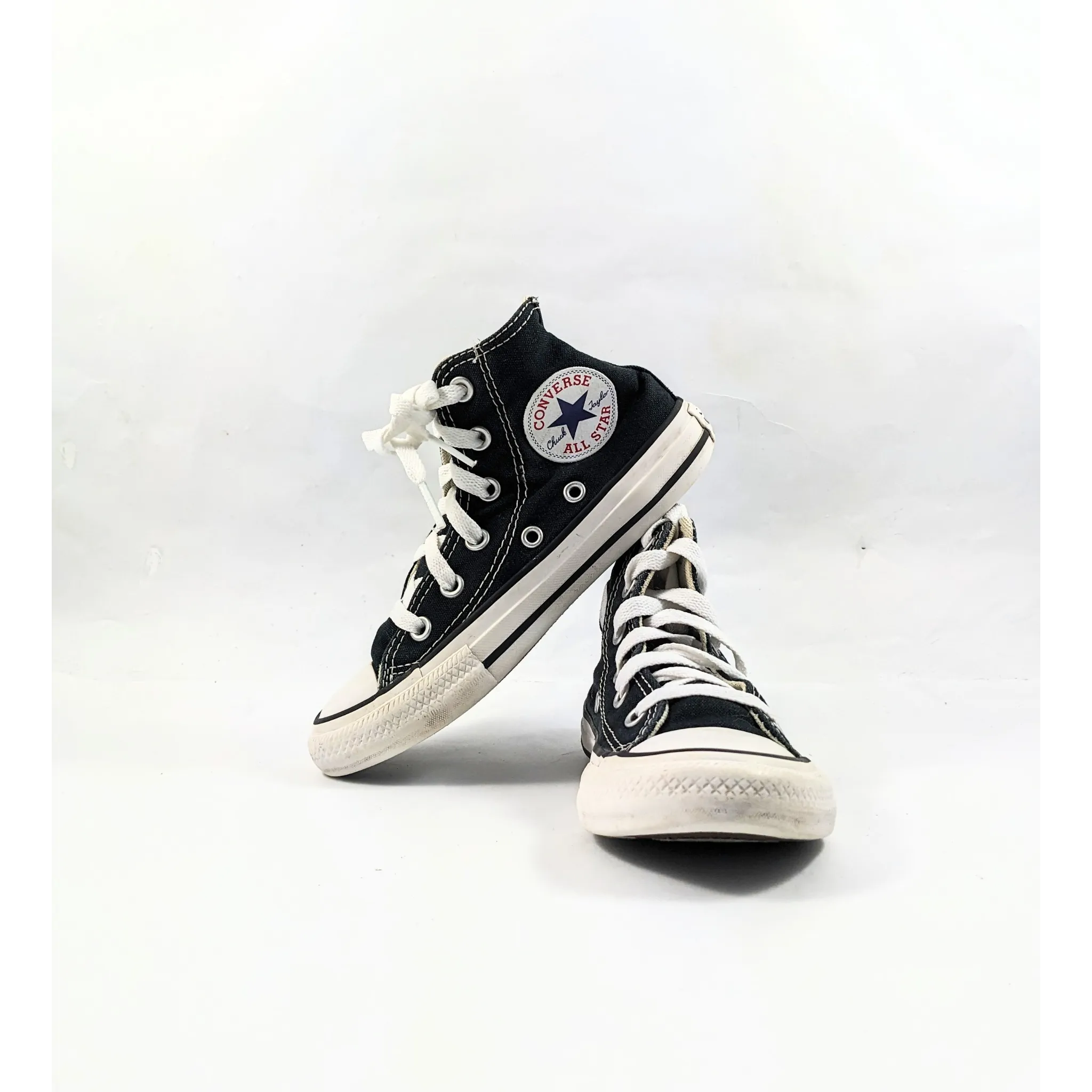 Converse Black Hightops Kids