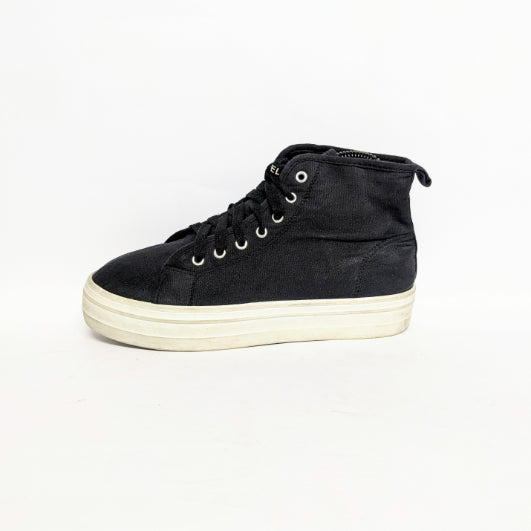Black Convas Hightop Sneakers