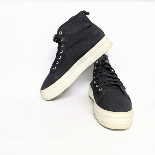 Black Convas Hightop Sneakers