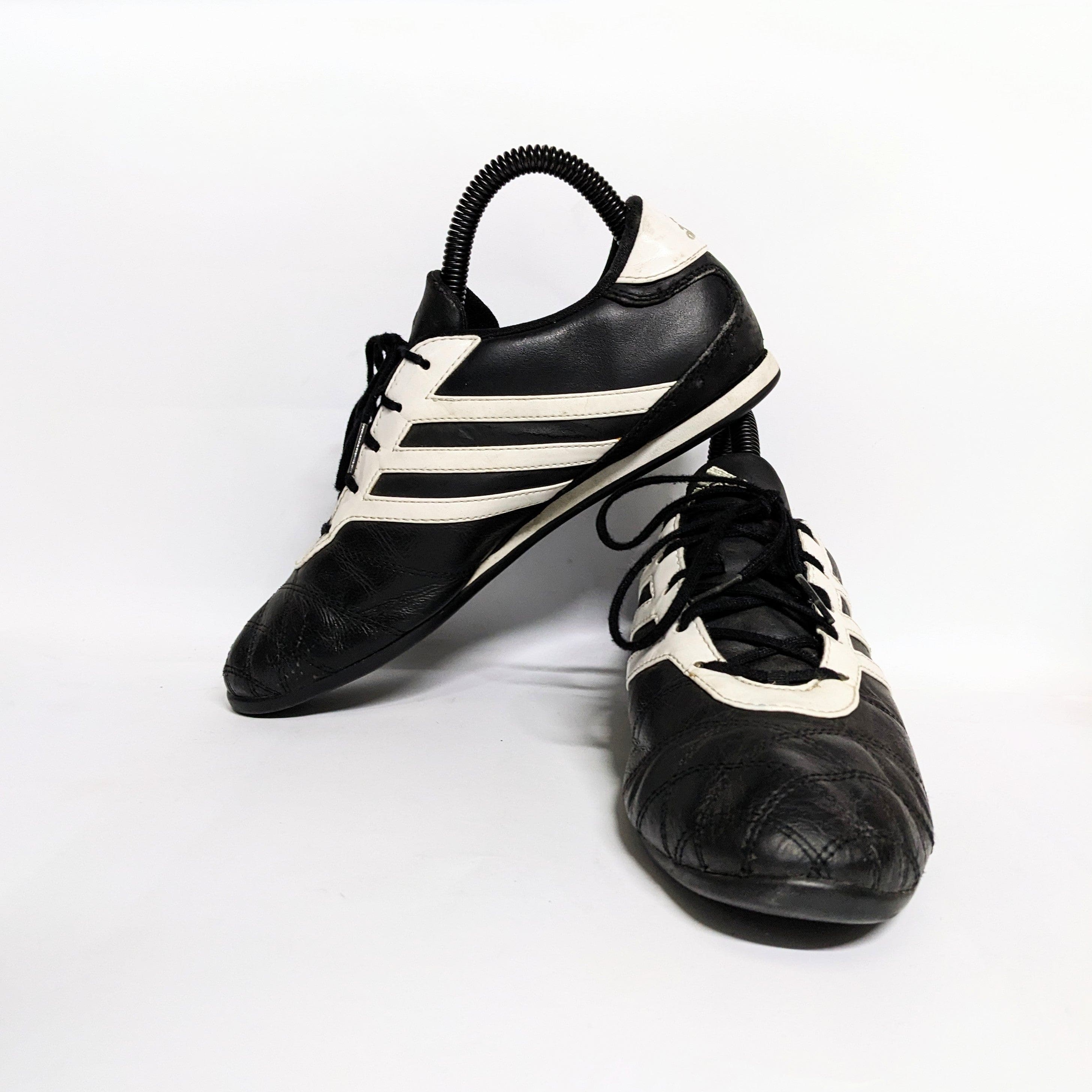 Second Hand Black adidas Leather Sneakers